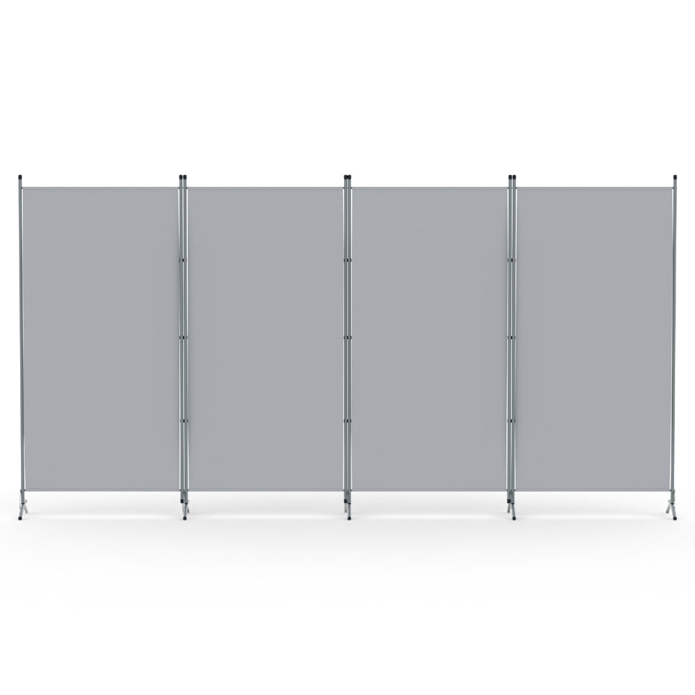 Artiss 4 Panel Room Divider Screen 345x180cm Fabric Grey