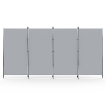Artiss 4 Panel Room Divider Screen 345x180cm Fabric Grey