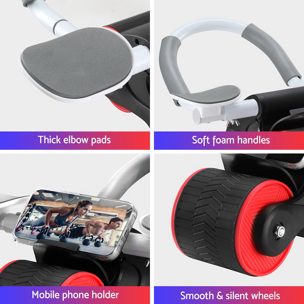 Everfit Ab Roller Automatic Rebound Abdominal Wheel with Knee Pad Home Gym Sport

The Everfit Ab Roller is the perfect addition to your home gym, providing an automatic rebound feature for a more effective abdominal workout. With the included knee pad, you can comfortably target your core muscles and see results faster. Take your fitness to the next level with this professional-grade ab wheel.