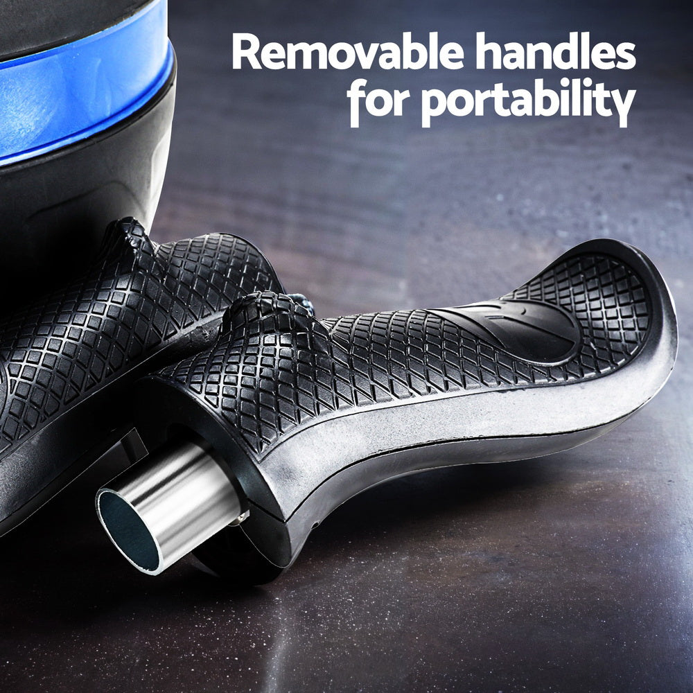 Everfit Ab Roller Carver Automatic Rebound Abdominal Wheel Home Gym Workout

Sculpt and strengthen your core with the Everfit Ab Roller. This automatic rebound abdominal wheel offers an intense workout for your home gym. Build strong abs and improve overall fitness with this black and blue ab roller.