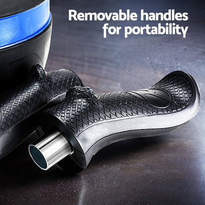 Everfit Ab Roller Carver Automatic Rebound Abdominal Wheel Home Gym Workout

Sculpt and strengthen your core with the Everfit Ab Roller. This automatic rebound abdominal wheel offers an intense workout for your home gym. Build strong abs and improve overall fitness with this black and blue ab roller.