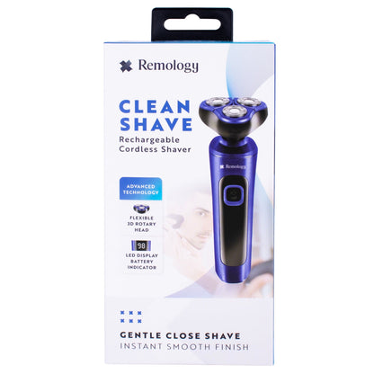 Remology Clean Shave Rechargeable Cordless Shaver

Remology Clean Shave offers efficient, precise shaving while on-the-go. The versatile 3D rotary head easily tackles all hair types without irritating the skin. This cordless, compact shaver comes with a hygienic cap, perfect for traveling.