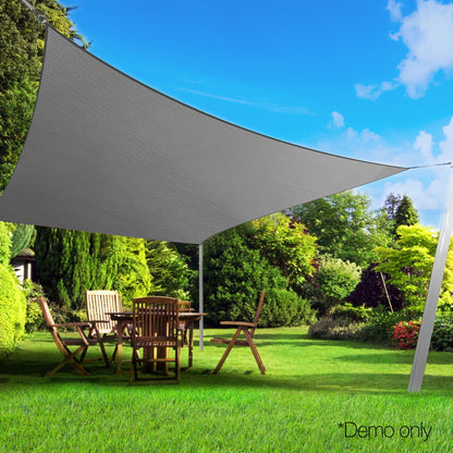 Instahut Shade Sun Sail 280 gsm-3x5m-Grey