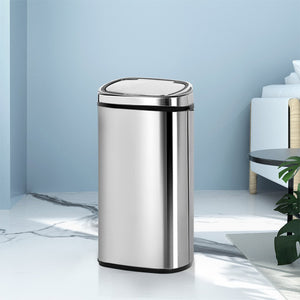 Motion Sensor Rubbish Bin -68L Stainless Steel