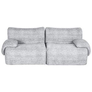 Artiss 2 Seater Sofa Modular Sectional Sofas Couch Bed No Assembly Living Room Grey