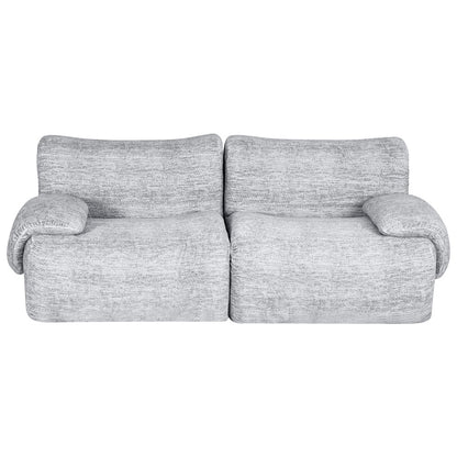 Artiss 2 Seater Sofa Modular Sectional Sofas Couch Bed No Assembly Living Room Grey