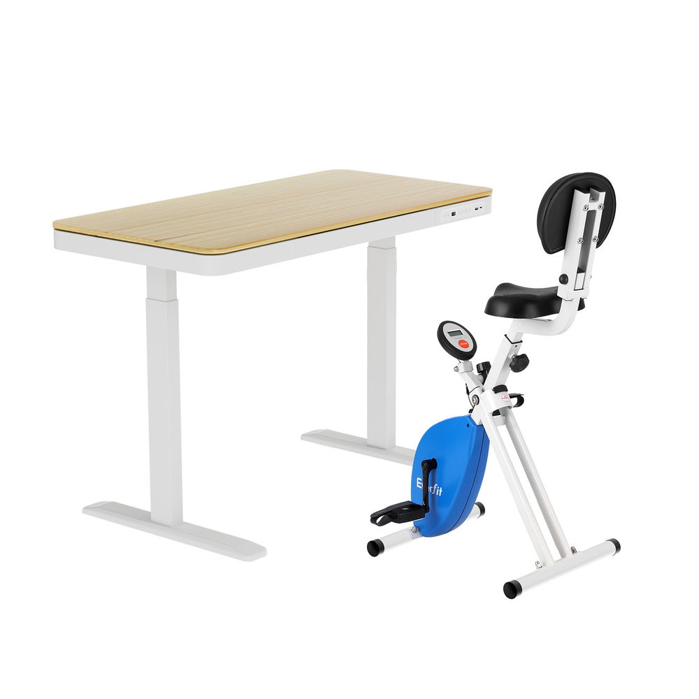 Under Desk Exercise  Bike With Standing Desk Automatic on a white background
