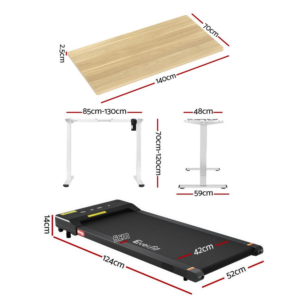 Artiss Electric Treadmill with 140cm Automatic Standing Desk Walking Pad 400mm - Factory Direct Shop
