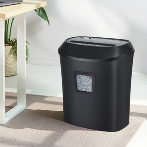 Devanti Electric Paper Shredder for Home Office 10 A4 Paper Sheet Cross-Cut Paper
