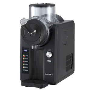 Devanti 2L Slushie Machine Ice Cream Maker Frozen Smoothies Milkshakes Black