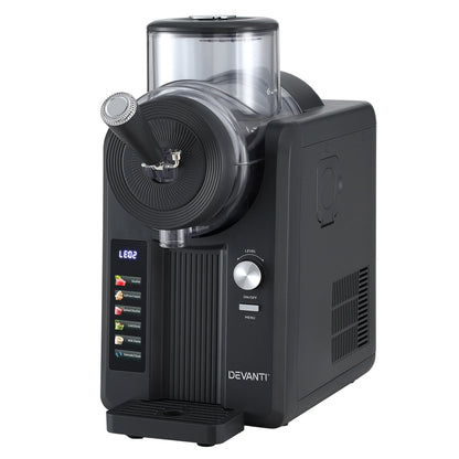 Devanti 2L Slushie Machine Ice Cream Maker Frozen Smoothies Milkshakes Black