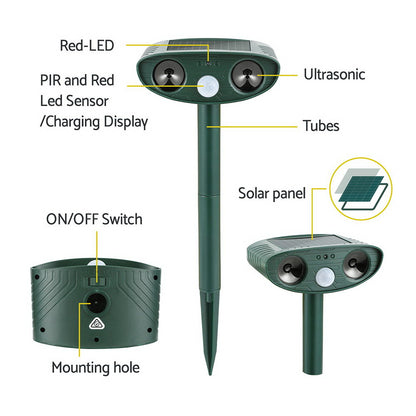 Snake Repeller Ultrasonic Solar Powered