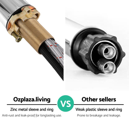 Cefito Kitchen Mixer Tap Pull Out Round 2 Mode Sink Basin Faucet Swivel WELS Chrome