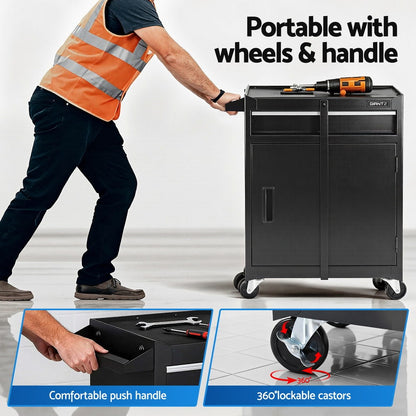 Giantz Tool Chest Trolley Cabinet Rolling Toolbox