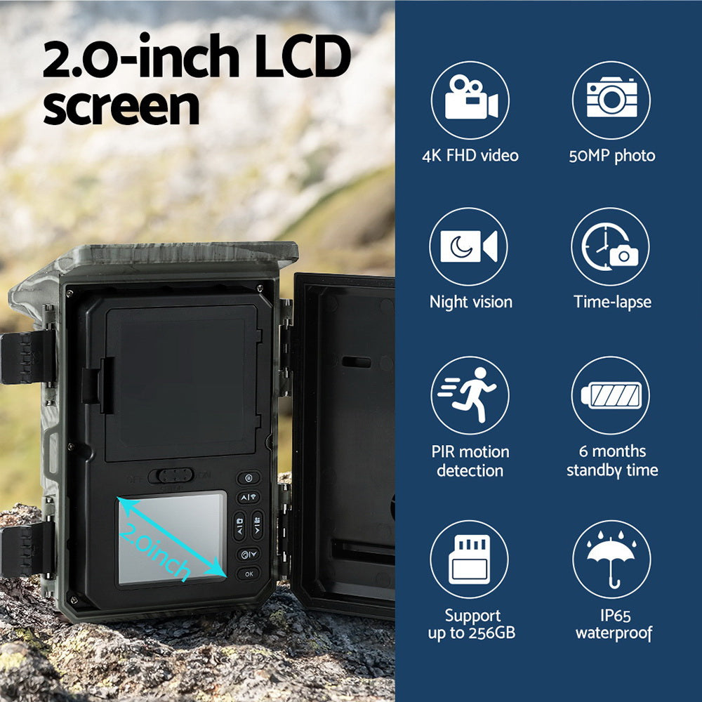 Trail Camera UL-tech Solar 4K 50MP Wildlife