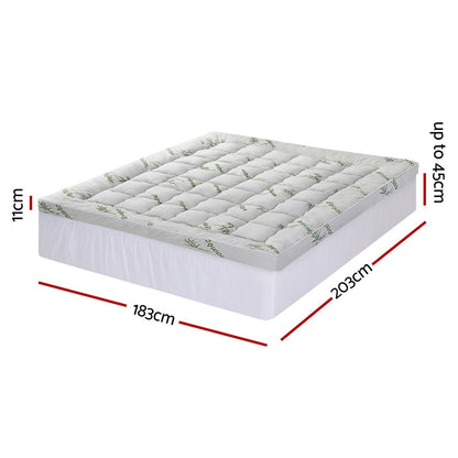 Giselle Mattress Topper 11cm Pillowtop toppers Bamboo King