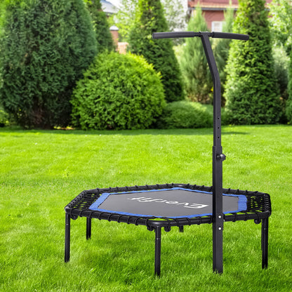 Rebounder Mini Trampoline 48inch-Blue Black