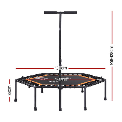 Rebounder Mini Trampoline 51inch-Orange Black