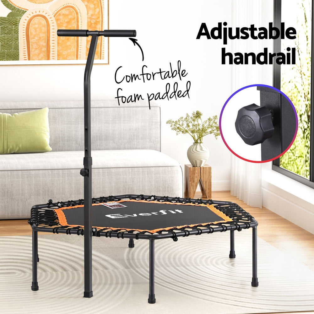 Rebounder Mini Trampoline 51inch-Orange Black