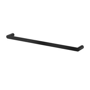 Towel Rail Rack Holder Single 600mm Wall Mounted Stainless Steel Black - Factory Direct Shop