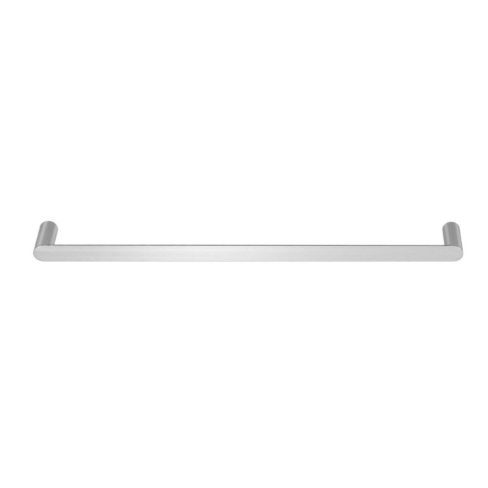 Towel Rail Rack Holder Single 600mm Wall Mounted Stainless Steel Silver - Factory Direct Shop