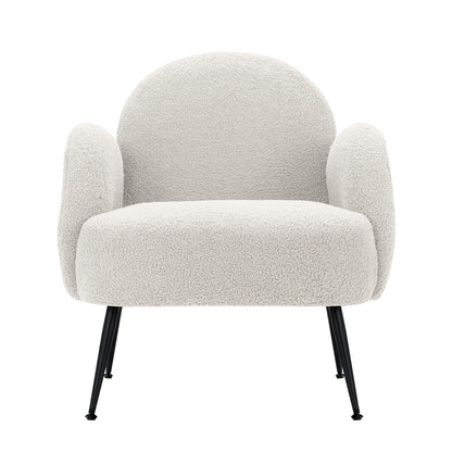 Artiss Armchair Boucle White Hanes