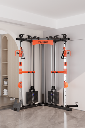 SmartFit C1 Max Multi Functional Cable Crossover Station 130kgs Pin Loaded Machine with attachment