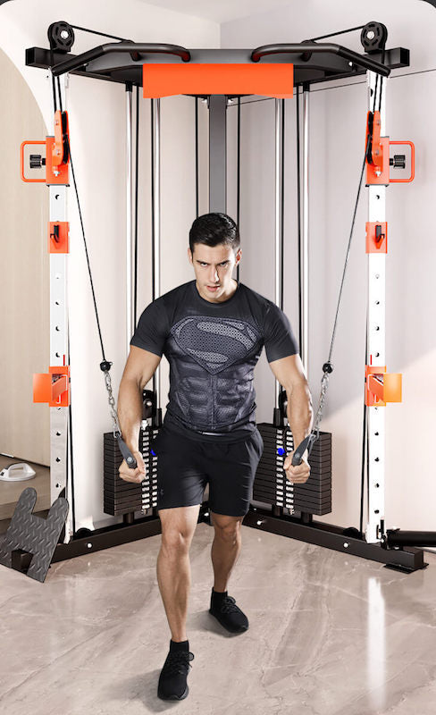 SmartFit C1 Max Multi Functional Cable Crossover Station 130kgs Pin Loaded Machine with attachment