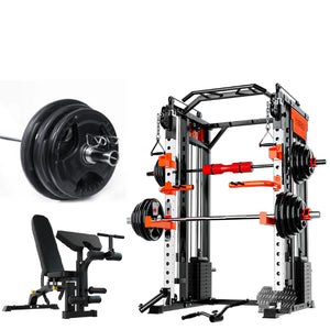 SmartFit M1 Max 140kg Pin Loaded Multi Functional Training Smith Machine Home Gym Power Rack Machine package