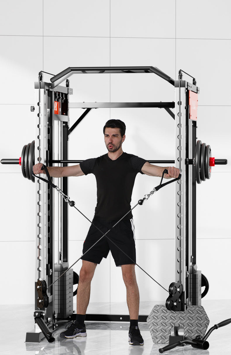 SmartFit M1 Max 140kg Pin Loaded Multi Functional Training Smith Machine Home Gym Power Rack Machine package