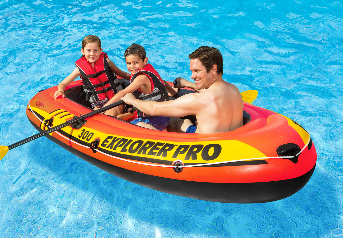 Intex Explorer Pro 300 - Inflatable Boat Sest 58358