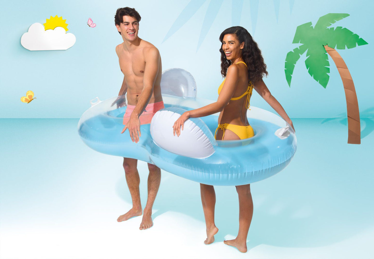 Intex Double Pillow Back Lounge 56800