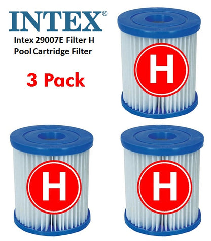 Intex 3 x Filter Cartridge replacement Size H INTEX FILTER PUMP 29007