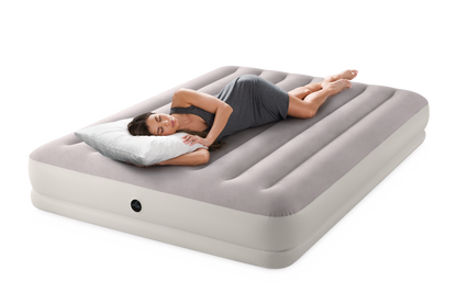 Intex Queen Dura-Beam Prestige Mid-Rise Airbed w/ USB150 Pump- 64179