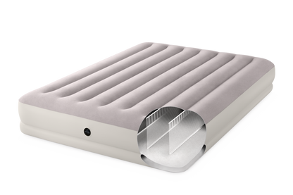 Intex Queen Dura-Beam Prestige Mid-Rise Airbed w/ USB150 Pump- 64179