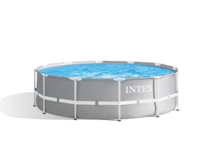 Intex PRISM Premium 12' Metal Frame Pool Outdoor Above Ground 366cm x 99cm - 26716