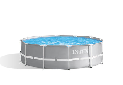 Intex PRISM Premium 12' Metal Frame Pool Outdoor Above Ground 366cm x 99cm - 26716