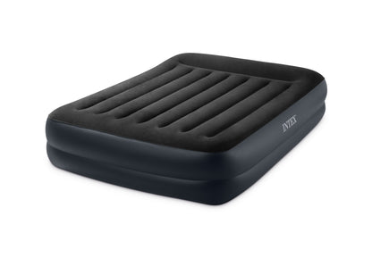 Intex Queen Pillow Rest Airbed with 240v pump 64124