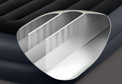 Intex Queen Pillow Rest Airbed with 240v pump 64124