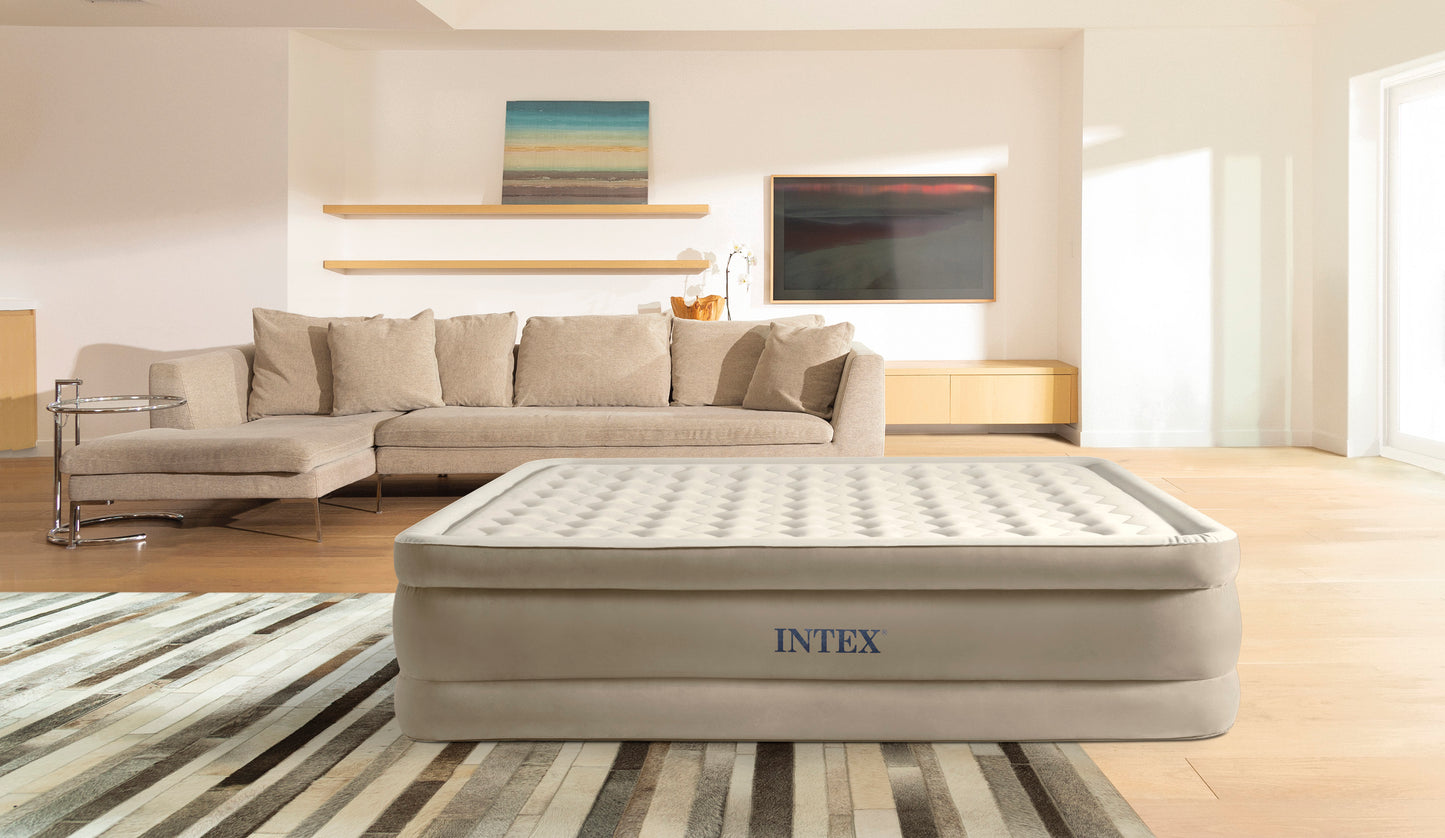 Intex Queen Ultra Plush Airbed 152cm x 203xm x 46cm 64428