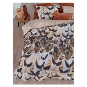 Giselle Cotton Sateen Natural Quilt Cover Sets by Bedding House Queen