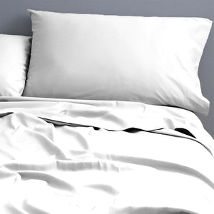 Natural Cotton 500 Thread Count White Sheet Set by Park Avenue Queen
