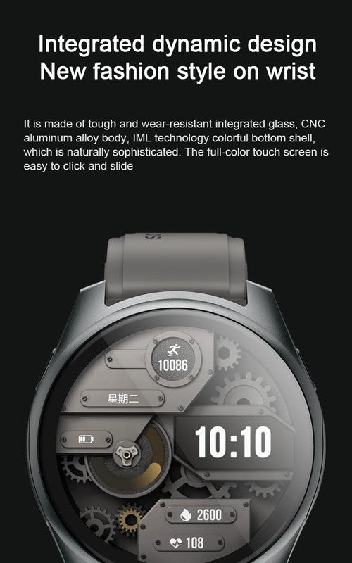 2 - in - 1 Smartwatch /Earphones & Charging Dock | 4GB MP3, Health Tracker | Titanium Grey | World’s First Patented - Factory Direct Shop