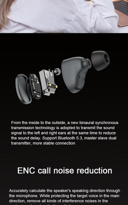 2 - in - 1 Smartwatch /Earphones & Charging Dock | 4GB MP3, Health Tracker | Titanium Grey | World’s First Patented - Factory Direct Shop