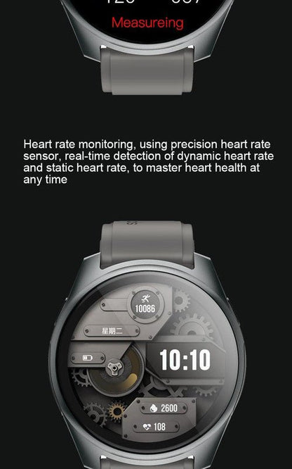 2 - in - 1 Smartwatch /Earphones & Charging Dock | 4GB MP3, Health Tracker | Titanium Grey | World’s First Patented - Factory Direct Shop