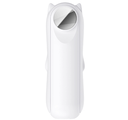 Handheld Mini Fan,2 IN 1 USB Rechargeable Portable Fan [12-19 Working Hours] with Power Bank, Pocket Design for Travel/Summer/Concerts/Lash, Gifts for Women (White)Christmas Gifts