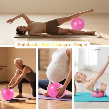 Pilates Ring Kit – Pilates 14" Magic Circle, 9" Mini Exercise Ball for Inner Thighs, Arms & Core Toning – Home Pilates Fitness Ring Workout Set for Women Beginner Starter kit