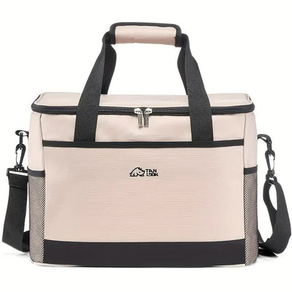 Blue Portable Insulated Cooler Bag for Camping & Picnics - Durable Outdoor Storage Tote