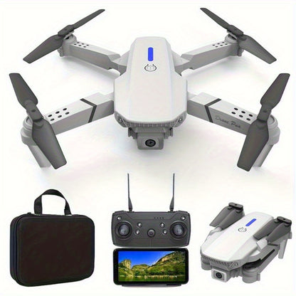 **E88 PRO All-in-One Gesture-Controlled Aerial Drone | Dual Adjustable HD Cameras + 3-Speed Wind Resistance + Touch-Free Operation, Smart Tracking with One-Click Editing, Perfect for Beginners and Outdoor Creativity**