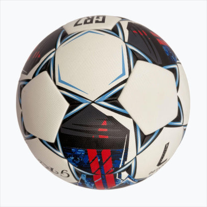 A black, red and blue graffiti football, made of PU, containing a pump+air needle+net bag, a gift for Christmas Boxing Day,soccer